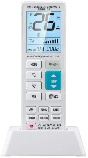 CHUNGHOP K-2268E Universal Air Conditioner Remote Control with LED Sensor Light CHUNGHOP K-2268E Universal Air Conditioner Remote Control with LED Sensor Light