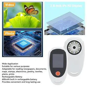 Digital Microscope Handheld Digital Microscope with LED Light 2MP 2 Inch Screen Digital Magnifying Glass for Plants Digital Microscope Handheld Digital Microscope with LED Light 2MP 2 Inch Screen Digital Magnifying Glass for Plants