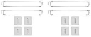 RV Adjustable Fridge Bars 13.98-25.59 Inch, Fridge Rods, RV Corner Shelf Rod For RV Fridge, Kitchen (4 Packs) RV Adjustable Fridge Bars 13.98-25.59 Inch, Fridge Rods, RV Corner Shelf Rod For RV Fridge, Kitchen (4 Packs)