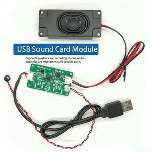 USB Sound Card Module Stereo Codecs Onboard Microphone Speaker Interfaces for Playback And Recording USB Sound Card Module Stereo Codecs Onboard Microphone Speaker Interfaces for Playback And Recording