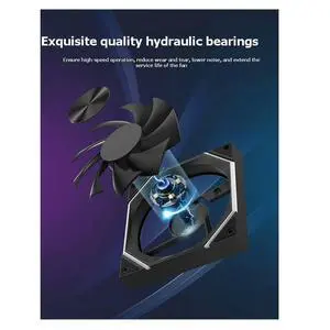 140mm ARGB Case Fan 14CM PC Cabinet Cooler Silent 6-30dBa 89CFM Big Airflow Support 5V ARGB SYNC Forward 140mm ARGB Case Fan 14CM PC Cabinet Cooler Silent 6-30dBa 89CFM Big Airflow Support 5V ARGB SYNC Forward
