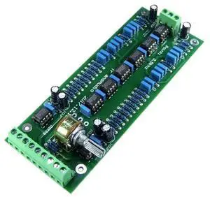 Two-channel electronic front-stage frequency division circuit board finished product Two-channel electronic front-stage frequency division circuit board finished product