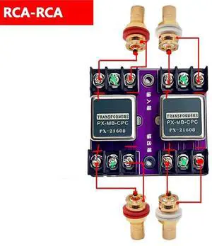 Balanced and Unbalanced Conversion Audio Isolator PX-21608 Permalloy Audio Isolation Transformer 600:600 20Hz-20KHz Balanced and Unbalanced Conversion Audio Isolator PX-21608 Permalloy Audio Isolation Transformer 600:600 20Hz-20KHz