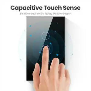 Wall Switch 3 Gang Touch Sensor LED Light Switches Home Alexa Google Home Control White US Plug Wall Switch 3 Gang Touch Sensor LED Light Switches Home Alexa Google Home Control White US Plug