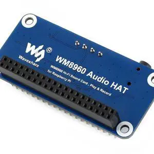 WM8960 Hi-Fi Sound Card HAT for Raspberry Pi Stereo CODEC Play/Record WM8960 Hi-Fi Sound Card HAT for Raspberry Pi Stereo CODEC Play/Record
