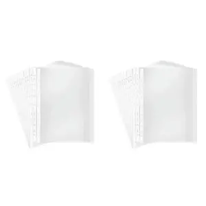 YM-200Pages A4 Punched Pocket, Clear 11-Hole Sheet Protector Binder Pocket Paper File Letter Sheet Binder Sleeves 8 Silk YM-200Pages A4 Punched Pocket, Clear 11-Hole Sheet Protector Binder Pocket Paper File Letter Sheet Binder Sleeves 8 Silk