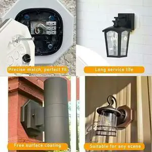 2pcs 8161 Outdoor Vertical Siding Light Mounting Block Bracket for Outdoor Mounting Plate Smooth Flat with Built-in Box 2pcs 8161 Outdoor Vertical Siding Light Mounting Block Bracket for Outdoor Mounting Plate Smooth Flat with Built-in Box
