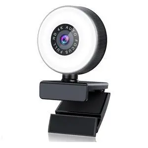Y95A-4K HD Autofocus Webcam with Microphone, Adjustable Light Computer Camera USB Webcam for Laptop Desktop Video Y95A-4K HD Autofocus Webcam with Microphone, Adjustable Light Computer Camera USB Webcam for Laptop Desktop Video