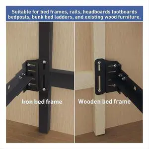 2PCS Heavy Duty Bed Frame Adapter/Connector Plate for Headboard, Adjustable l Frame Modification Brackets 2PCS Heavy Duty Bed Frame Adapter/Connector Plate for Headboard, Adjustable l Frame Modification Brackets