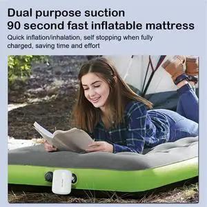Mini Air Pump Electric Inflator Pump for Air Mattresses Inflate Deflate Beds Swimming Ring Outdoor Camping Pump Mini Air Pump Electric Inflator Pump for Air Mattresses Inflate Deflate Beds Swimming Ring Outdoor Camping Pump