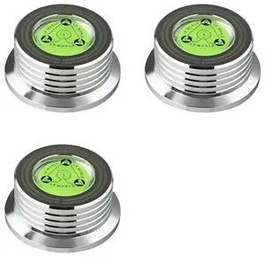 3X Universal 60Hz LP Vinyl Record Player Disc Turntable Stabilizer With Level Aluminum Alloy Weight Clamp Silver 3X Universal 60Hz LP Vinyl Record Player Disc Turntable Stabilizer With Level Aluminum Alloy Weight Clamp Silver