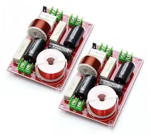 2PCS 2 Way 200W Audio Treble Bass Frequency Divider Home Theater Hifi Stereo 2 Unit Speaker Crossover Filters 2PCS 2 Way 200W Audio Treble Bass Frequency Divider Home Theater Hifi Stereo 2 Unit Speaker Crossover Filters
