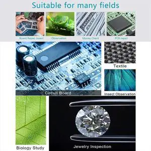 100X Mobile Phone Microscope,HD Optical Lens Digital Microscope with LED Light Phone Clip,Microworld for Kids and Adults 100X Mobile Phone Microscope,HD Optical Lens Digital Microscope with LED Light Phone Clip,Microworld for Kids and Adults
