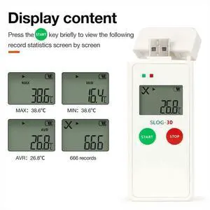 Temperature Recorder USB Temperature Data Logger Food Medicine Refrigerated Transportation Temperature Recorder USB Temperature Data Logger Food Medicine Refrigerated Transportation