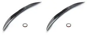 2X Universal Car Spoiler, Adjustable Rear Trunk Spoiler Lip Roof Tail Wing Accessories, Carbon Fiber 2X Universal Car Spoiler, Adjustable Rear Trunk Spoiler Lip Roof Tail Wing Accessories, Carbon Fiber