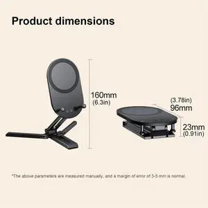 Magnetic Phone Holder Foldable Desktop Aluminum Alloy Phone Holder Compatible with Most Phone Magnetic Phone Holder Foldable Desktop Aluminum Alloy Phone Holder Compatible with Most Phone