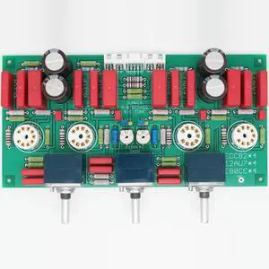 Audio preamplifier with tone control or bypass output TUBE preamp Empty PCB board Audio preamplifier with tone control or bypass output TUBE preamp Empty PCB board