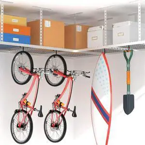 Bike Hooks for Garage Ceiling Mount Rack.4X8 Overhead Garage Rack for Ceiling Hanging Bicycle Shelves 4pcs Bike Hooks for Garage Ceiling Mount Rack.4X8 Overhead Garage Rack for Ceiling Hanging Bicycle Shelves 4pcs