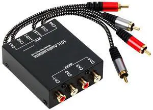 -RCA 4CH Noise Filter Audio Isolator Professional Ground Loop Isolator 4 Channel Accessories -RCA 4CH Noise Filter Audio Isolator Professional Ground Loop Isolator 4 Channel Accessories