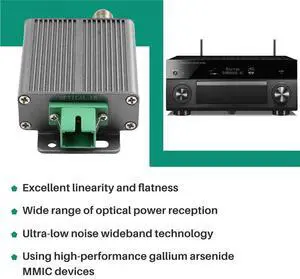 Rx-A10 Active Optical Receiver for Cable TV (CATV) with Automatic Gain Control (AGC) EU Plug Rx-A10 Active Optical Receiver for Cable TV (CATV) with Automatic Gain Control (AGC) EU Plug