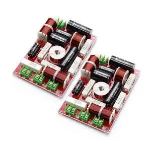 2PCS 3 Way 200W 3 Unit Speaker Frequency Divider Home Theater Filter Circuit Hifi Stereo Audio Crossover Filters 2PCS 3 Way 200W 3 Unit Speaker Frequency Divider Home Theater Filter Circuit Hifi Stereo Audio Crossover Filters