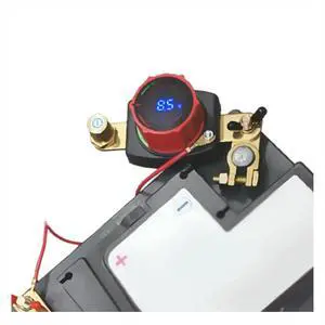 Top Post Disconnect Switch with Voltmeter, 5-80V Master Isolator Kill-Switch Kit - Car Disconnect Switch Top Post Disconnect Switch with Voltmeter, 5-80V Master Isolator Kill-Switch Kit - Car Disconnect Switch
