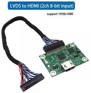 LVDS to HDMI turn board 2ch 8-bit LVDS input support 1920x1080 LVDS to HDMI turn board 2ch 8-bit LVDS input support 1920x1080