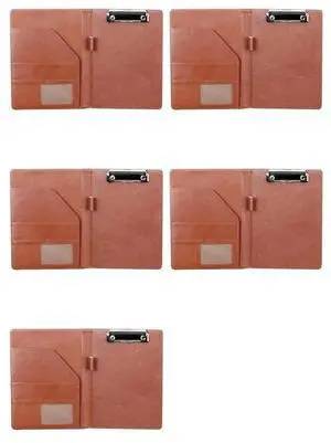 5X A5 Document Bag File Folder Clipboard Business Office Financial School Supplies (Brown) 5X A5 Document Bag File Folder Clipboard Business Office Financial School Supplies (Brown)
