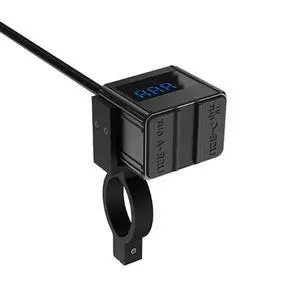 100W Motorcycle Socket Charger Type-C USB Fast Charging Ports With Voltmeter Display Bidirectional Moto Accessories 100W Motorcycle Socket Charger Type-C USB Fast Charging Ports With Voltmeter Display Bidirectional Moto Accessories