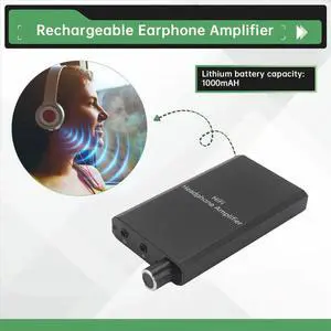 300 Headphone Amplifier HiFi Earphone Amplifier 3.5mm AUX Input Output Rechargeable Amp for MP4 Mobile Phone 300 Headphone Amplifier HiFi Earphone Amplifier 3.5mm AUX Input Output Rechargeable Amp for MP4 Mobile Phone