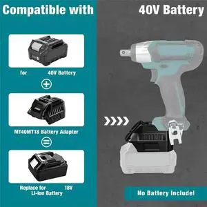 Adapter for Makita 40V Lithium BL4040 BL4025 BL4045 Convert to Work for Makita 18V Cordless Power Tool Adapter for Makita 40V Lithium BL4040 BL4025 BL4045 Convert to Work for Makita 18V Cordless Power Tool
