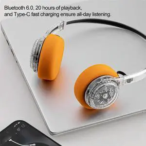 Retro over-Ear Headphones Bluetooth Headset Hi-Fi Stereo Sound, Foldable Comfortable Earphone with Mic Retro over-Ear Headphones Bluetooth Headset Hi-Fi Stereo Sound, Foldable Comfortable Earphone with Mic