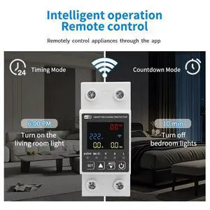 Tuya Digital ligent Current and Voltmeter 10 in 1 AC Energy Meter APP Control DIN Electrical Energy Meter Tuya Digital ligent Current and Voltmeter 10 in 1 AC Energy Meter APP Control DIN Electrical Energy Meter