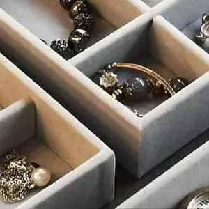 Capacity High-Grade Exquisite Oxidation Three Drawer Desktop Jewelry Bracelet Ring Jewelry Large Box Gray Capacity High-Grade Exquisite Oxidation Three Drawer Desktop Jewelry Bracelet Ring Jewelry Large Box Gray
