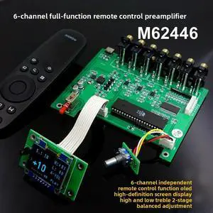 F11 M62446 6-channel fully independent remote control OLED display, preamp 5.1 F11 M62446 6-channel fully independent remote control OLED display, preamp 5.1