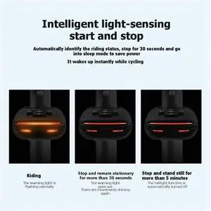 Bicycle Password Anti-Theft Alarm Taillight Alarm Waterproof Bike Brake Warning Light for Airtag Bicycle Password Anti-Theft Alarm Taillight Alarm Waterproof Bike Brake Warning Light for Airtag