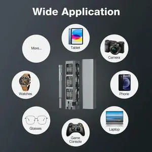 60-in-1 Precision Screwdriver Set with Pop-Up Magnetic Case, for Electronics, Phone, Computer, PC, Watch, Eyeglass 60-in-1 Precision Screwdriver Set with Pop-Up Magnetic Case, for Electronics, Phone, Computer, PC, Watch, Eyeglass