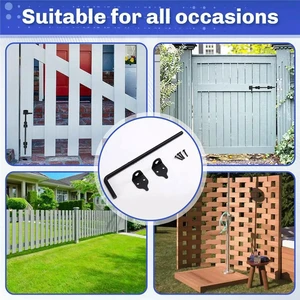 12" Cane Bolt Heavy Duty Drop Rod Gate Stopper Gate Ground Latch for Wooden Fences l Gates Doors 1pcs 12" Cane Bolt Heavy Duty Drop Rod Gate Stopper Gate Ground Latch for Wooden Fences l Gates Doors 1pcs