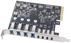 PCIE USB3.2 GEN2 10Gbps Expansion Card PCI Express X4 To 4 Port TYPE A + 4 Port TYPE C Adapter USB HUB For Desktop PC PCIE USB3.2 GEN2 10Gbps Expansion Card PCI Express X4 To 4 Port TYPE A + 4 Port TYPE C Adapter USB HUB For Desktop PC