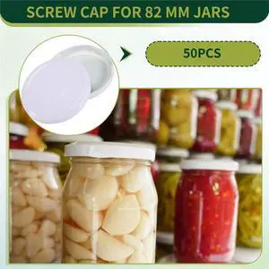 50Pcs Screw Lids to Type 82-Replacement Lids for Preserving Jars,Twist Off Lid,Preserving Lids for Jam,Preserving 50Pcs Screw Lids to Type 82-Replacement Lids for Preserving Jars,Twist Off Lid,Preserving Lids for Jam,Preserving