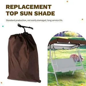 Waterproof Replacement Canopy Cover for Outdoor Patio/Porch Swing Chairs, for 2/3 Seat Swing Chairs, Sunshade Canopy Waterproof Replacement Canopy Cover for Outdoor Patio/Porch Swing Chairs, for 2/3 Seat Swing Chairs, Sunshade Canopy