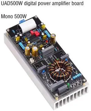 UAD500W High-power Digital Amplifier Board 500W Mono Stage Hifi ClassD Amplifier Board low Distortion UAD500W High-power Digital Amplifier Board 500W Mono Stage Hifi ClassD Amplifier Board low Distortion