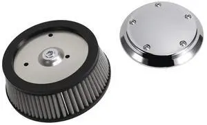 For Dyna Softail Touring Compatible Chrome Air Cleaner Cover 3-Hole Design& Gray Filter Included For Dyna Softail Touring Compatible Chrome Air Cleaner Cover 3-Hole Design& Gray Filter Included