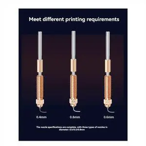 Hotend Kit for Creality K2 Plus Ceramic Heating Block Replacement Hot End for 3D Printer Parts Quick-Swap Nozzle 0.8mm Hotend Kit for Creality K2 Plus Ceramic Heating Block Replacement Hot End for 3D Printer Parts Quick-Swap Nozzle 0.8mm