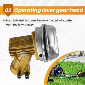 Lawn Mower Work Head Universal Anti-Entanglement Heat Dissipation Gearbox 28 Tubes 9 Teeth Lawn Mower Accessories Lawn Mower Work Head Universal Anti-Entanglement Heat Dissipation Gearbox 28 Tubes 9 Teeth Lawn Mower Accessories
