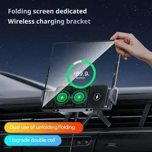 15W Car Phone Charger Holder 360° Rotation for Galaxy Fold 6 5 4 Z Flip S25 for Car Phone Holder 15W Car Phone Charger Holder 360° Rotation for Galaxy Fold 6 5 4 Z Flip S25 for Car Phone Holder