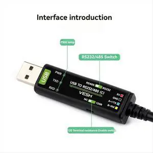 USB to RS232/485 4pin Serial Cable Onboard Power Signal Indicator FT232RNL Multi Systems Support USB to RS232/485 4pin Serial Cable Onboard Power Signal Indicator FT232RNL Multi Systems Support