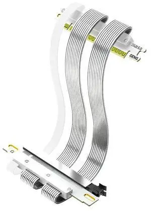 Pcie 5.0 X16 Riser Cable Dual Reverse 180° To 180° GPU Extension Cable 128Gb/S High-Speed Design For ITX Case 20Cm Pcie 5.0 X16 Riser Cable Dual Reverse 180° To 180° GPU Extension Cable 128Gb/S High-Speed Design For ITX Case 20Cm