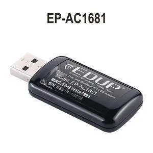 2 in 1 AC1200Mbps 2.4GHz & 5.8GHz Dual Band USB Adapter EP-AC1681 External Network Card with Bluetooth 4.1 Function 2 in 1 AC1200Mbps 2.4GHz & 5.8GHz Dual Band USB Adapter EP-AC1681 External Network Card with Bluetooth 4.1 Function