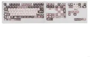 PBT Keycap Set 131 Keys with Cartoon Coffee Beans MOA Height Keycaps for Mechanical Keyboards PBT Keycap Set 131 Keys with Cartoon Coffee Beans MOA Height Keycaps for Mechanical Keyboards